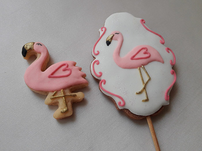 Biscoito Decorado Flamingo