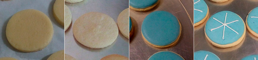 Biscoitos Decorados de Floco de Neve - Frozen Biscoitos Decorados de Floco de Neve - Frozen
