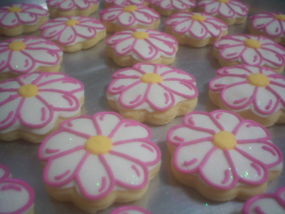 Biscoitos Decorados de Flores