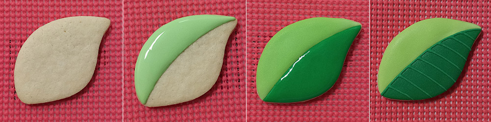 Biscoitos Decorados de Folhas ao Vento Biscoitos Decorados de Folhas ao Vento