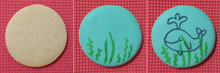 Biscoitos Decorados de Fundo do Mar Biscoitos Decorados de Fundo do Mar