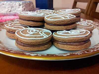 Biscoitos Decorados de Gallifreyan Biscoitos Decorados de Gallifreyan