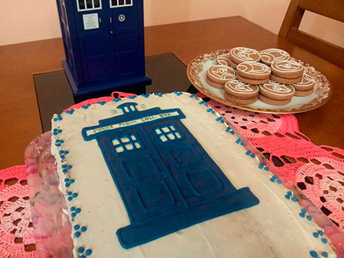 Biscoitos Decorados de Gallifreyan Biscoitos Decorados de Gallifreyan