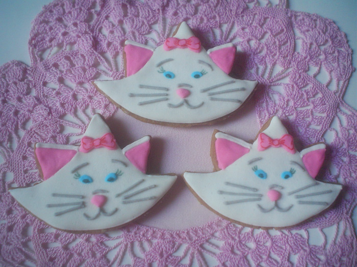 Biscoito Decorado Gatinha Marie