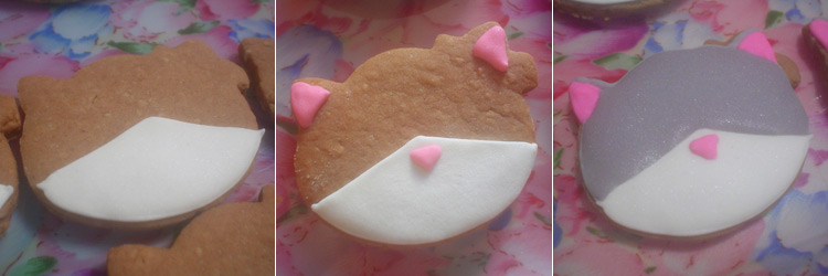 Biscoitos Decorados Gatinho Mesclado Biscoitos Decorados Gatinho Mesclado