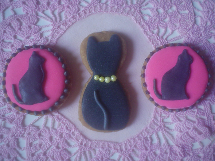 Biscoitos Decorados Gato Preto