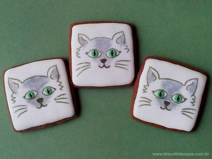 Biscoitos Decorados Gato Stewie Biscoitos Decorados Gato Stewie
