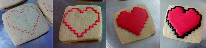 Biscoitos Decorados Geek Love