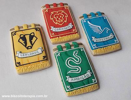 Biscoitos Decorados de Harry Potter Biscoitos Decorados de Harry Potter