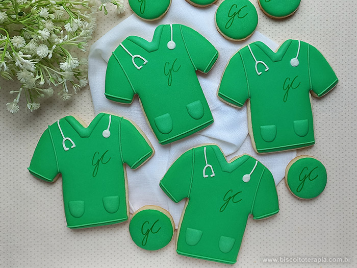 Biscoitos Decorados Jaleco de Medicina Biscoitos Decorados Jaleco de Medicina