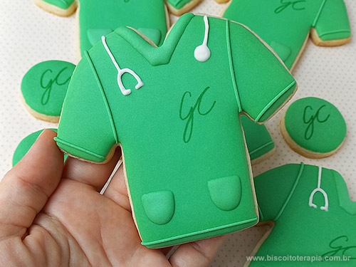 Biscoitos Decorados Jaleco de Medicina Biscoitos Decorados Jaleco de Medicina