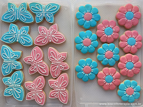 Biscoitos Decorados de Jardim das Borboletas Biscoitos Decorados Jardim das Borboletas