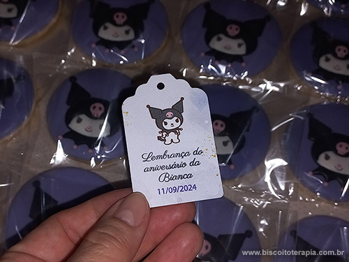 Biscoitos Decorados de Kuromi Biscoitos Decorados de Kuromi