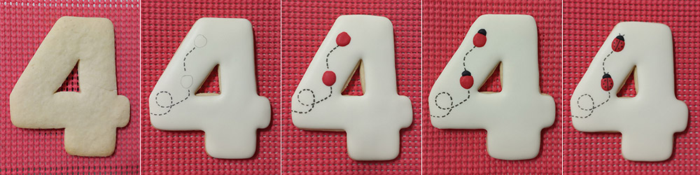 Biscoitos Decorados da Ladybug de Miraculous Biscoitos Decorados da Ladybug de Miraculous