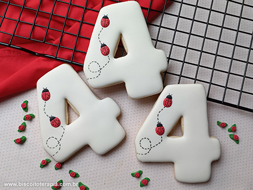 Biscoitos Decorados da Ladybug de Miraculous