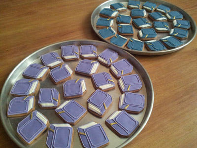 Biscoitos Decorados de Livrinhos Biscoitos Decorados de Livrinhos