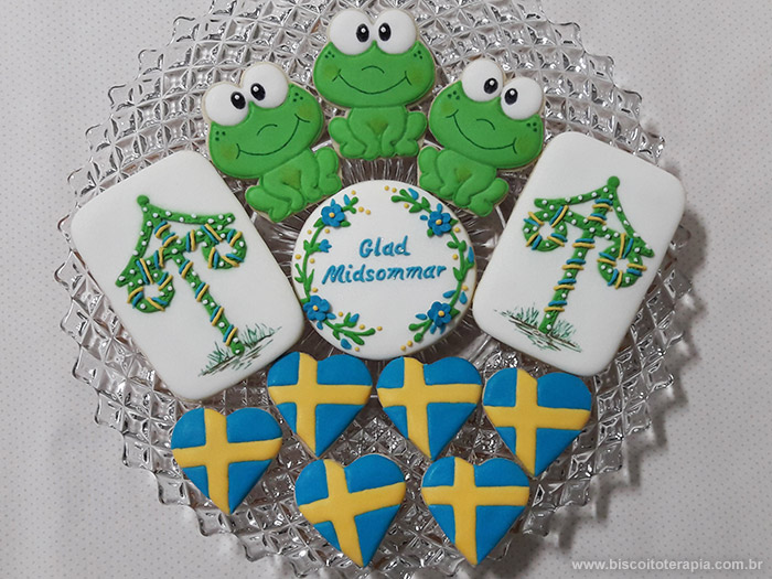 Biscoitos Decorados de Midsommar Biscoitos Decorados de Midsommar
