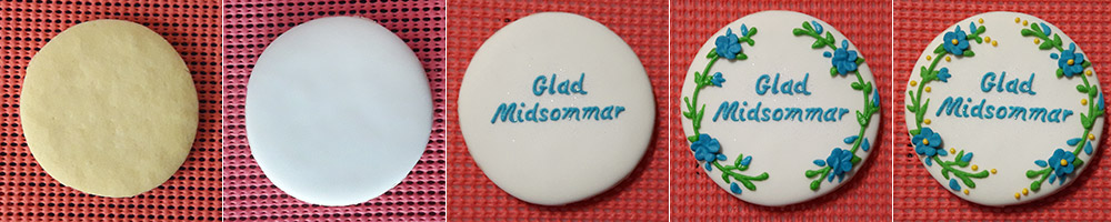 Biscoitos Decorados de Midsommar Biscoitos Decorados de Midsommar
