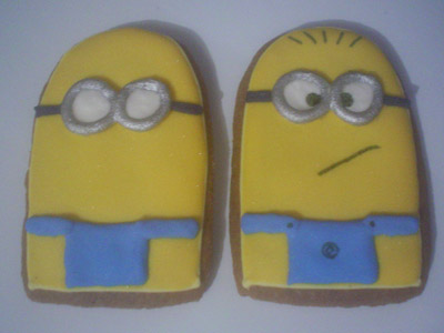 Biscoitos Decorados de Minions Biscoitos Decorados de Minions