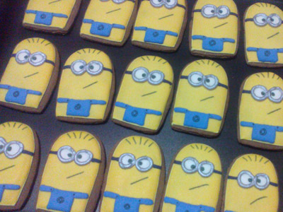 Biscoitos Decorados de Minions Biscoitos Decorados de Minions