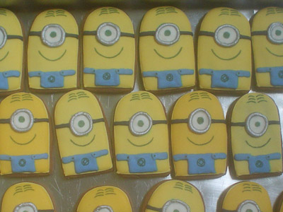 Biscoitos Decorados de Minions Biscoitos Decorados de Minions