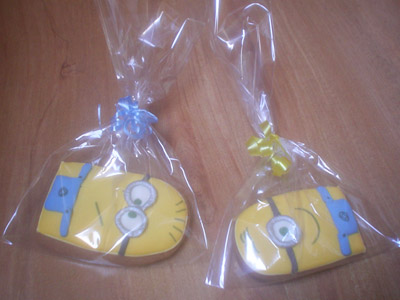 Biscoitos Decorados de Minions Biscoitos Decorados de Minions