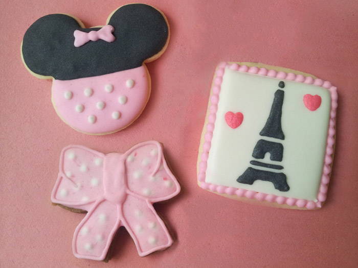 Biscoitos Decorados de Minnie em Paris