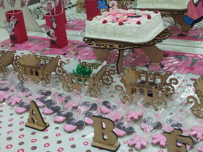 Biscoitos Decorados de Minnie em Paris