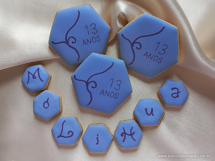 Biscoitos Decorados 13 Anos de Mo Li Hua Biscoitos Decorados 13 Anos de Mo Li Hua
