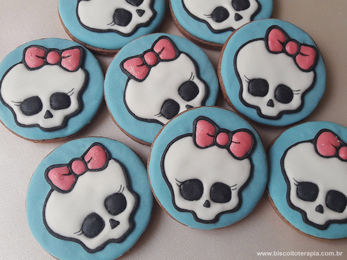 Biscoitos Decorados de Monster High Biscoitos Decorados de Monster High