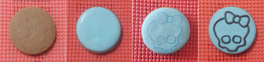 Biscoitos Decorados de Monster High Biscoitos Decorados de Monster High