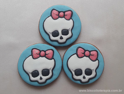 Biscoitos Decorados de Monster High Biscoitos Decorados de Monster High