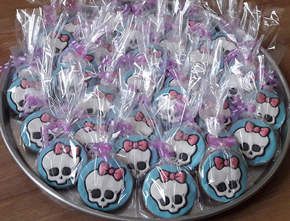 Biscoitos Decorados de Monster High Biscoitos Decorados de Monster High