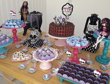 Biscoitos Decorados de Monster High Biscoitos Decorados de Monster High