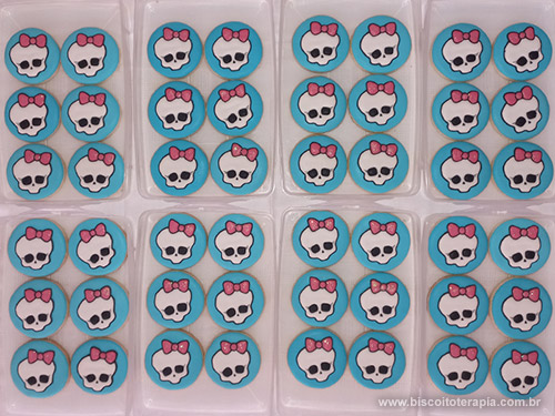 Biscoitos Decorados de Monster High Biscoitos Decorados de Monster High
