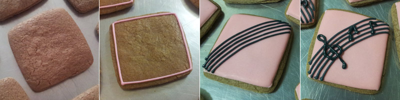 Biscoitos Decorados de Música Biscoitos Decorados de Música