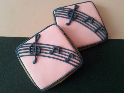 Biscoitos Decorados de Música Biscoitos Decorados de Música