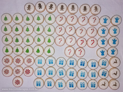 Biscoitos Decorados de Natal