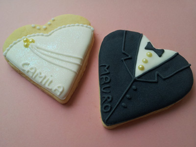 Biscoitos Decorados de Noivado - Camila e Mauro Biscoitos Decorados de Noivado - Camila e Mauro