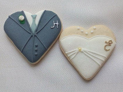 Biscoitos Decorados de Noivado - Elissa e Henrique Biscoitos Decorados de Noivado - Elissa e Henrique