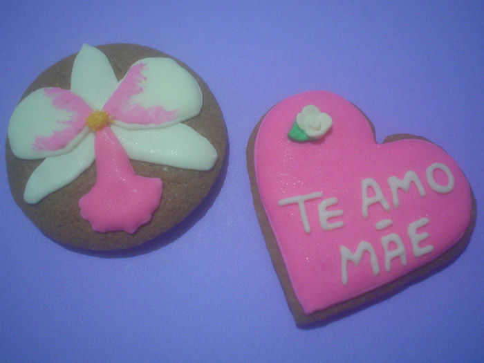 Biscoitos Decorados de Orquídeas Biscoitos Decorados de Orquídeas