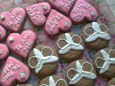 Biscoitos Decorados de Orquídeas Biscoitos Decorados de Orquídeas
