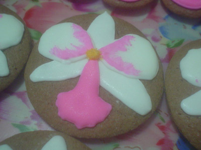 Biscoitos Decorados de Orquídeas Biscoitos Decorados de Orquídeas