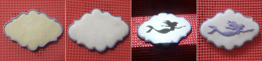 Biscoitos Decorados da Pequena Sereia Biscoitos Decorados da Pequena Sereia