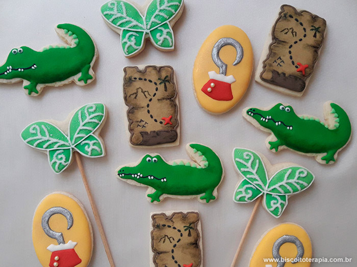 Biscoitos Decorados de Peter Pan Biscoitos Decorados de Peter Pan