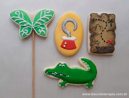 Biscoitos Decorados de Peter Pan Biscoitos Decorados de Peter Pan