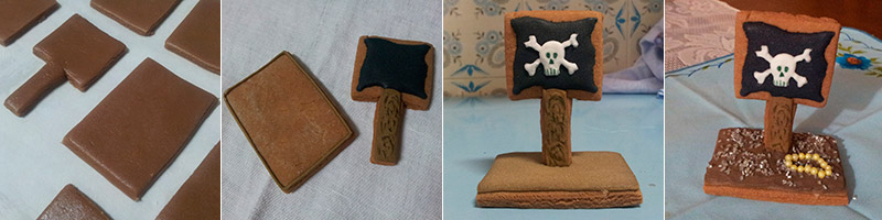 Biscoitos Decorados de Piratas Biscoitos Decorados de Piratas