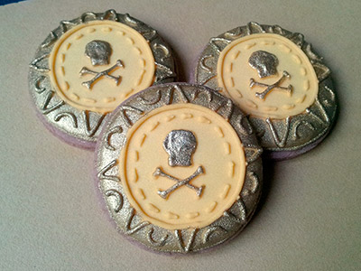 Biscoitos Decorados de Piratas Biscoitos Decorados de Piratas