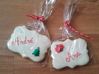 Biscoitos Decorados Plaquinhas de Natal Biscoitos Decorados Plaquinhas de Natal