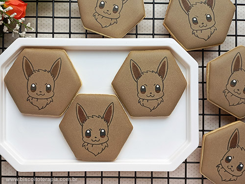 Biscoitos Decorados de Pokémon Fofo Biscoitos Decorados de Pokémon Fofo